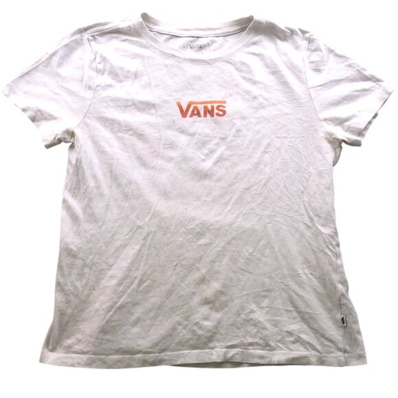 Vans Mens T-Shirt Medium Classic White Graphic Tee Short Sleeve Crew Neck Casual - Picture 1 of 9